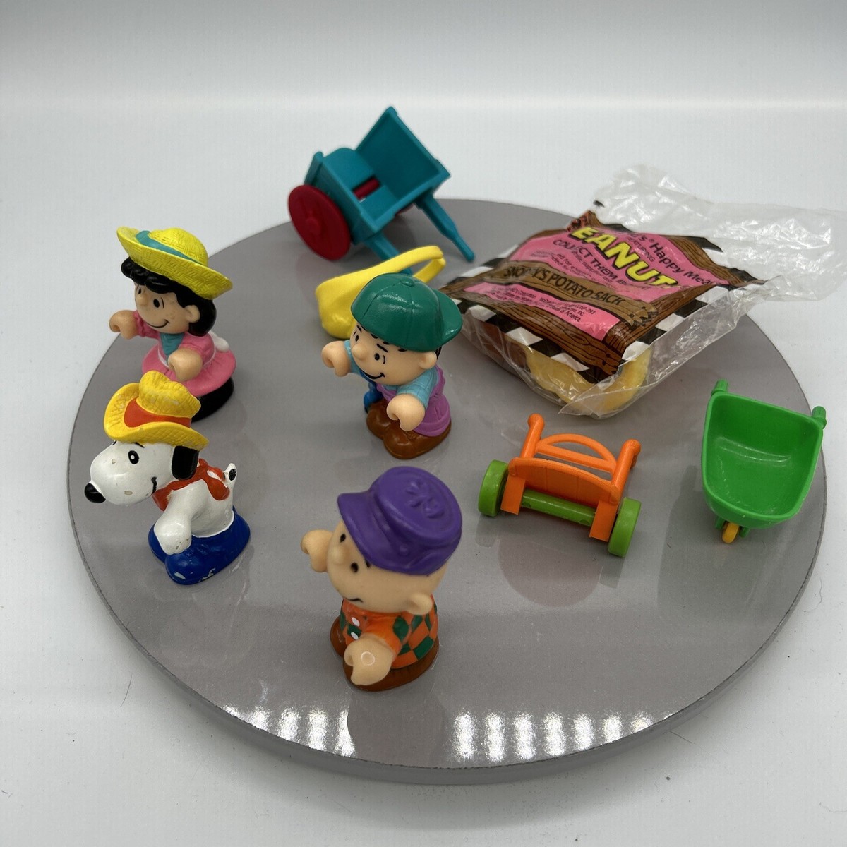 Vintage 1989 McDonald's Happy Meal Toys Peanuts Charlie Brown