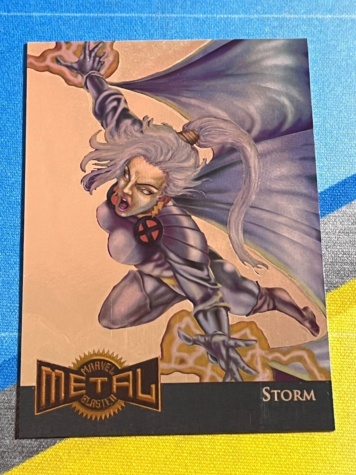 1995 Fleer Marvel Metal STORM Gold Blaster #13