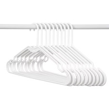 Style Selections 10-Pack Plastic Clothing Hangers White