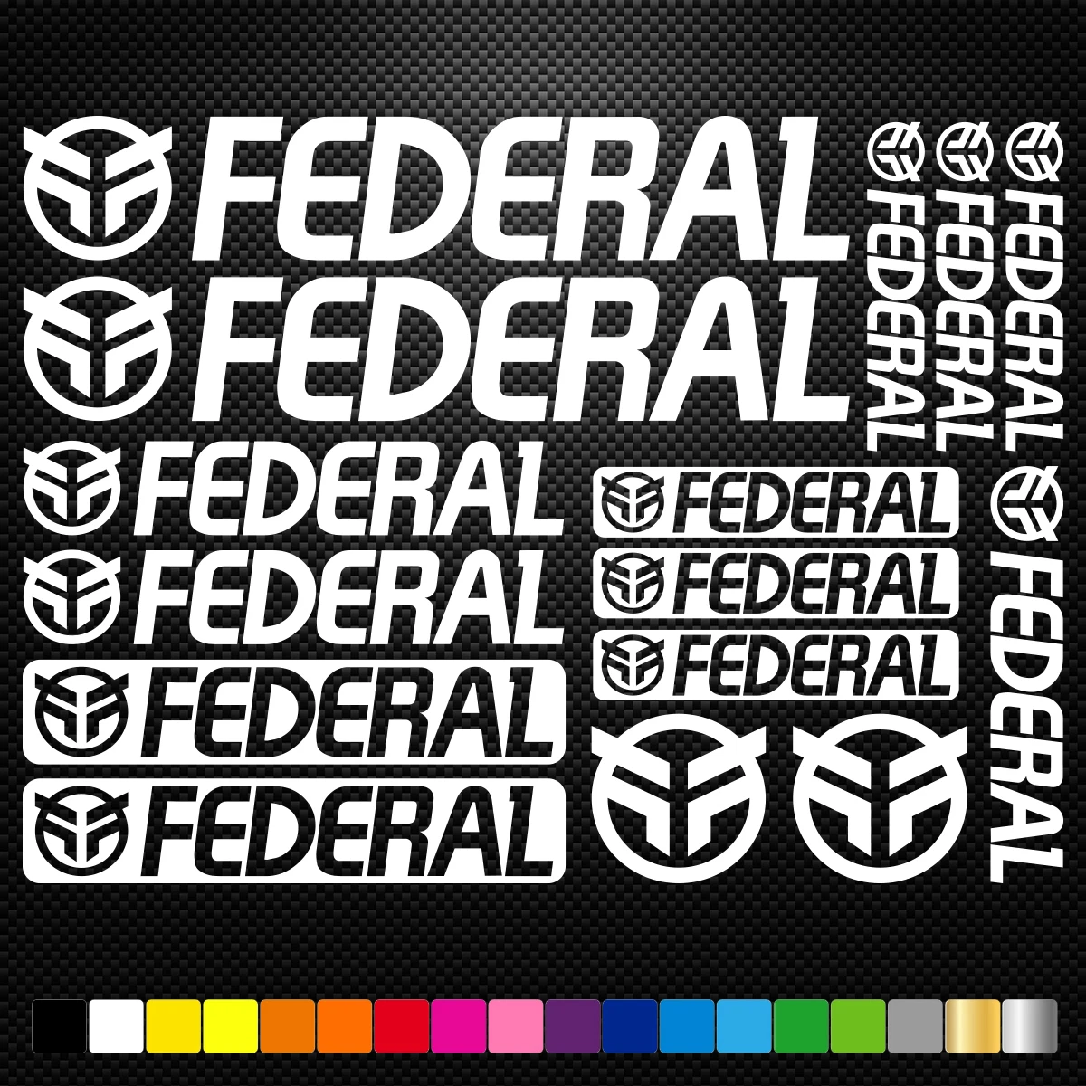 FITS Federal bmx Vinyl Decal Stickers Sheet Bike Frame Cycles Cycling Mtb