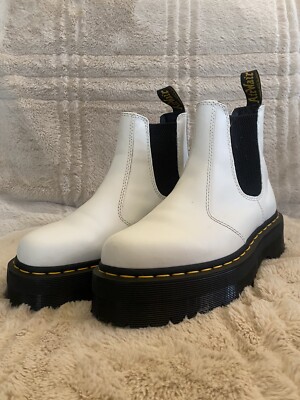Dr. Doc Marten Smooth Leather Platform Chelsea Boots US Size 6M/7W