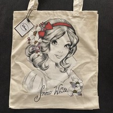 Disney Tote Bag Snow White Sketch Shopping Reusable Primark Canvas Art Drawing