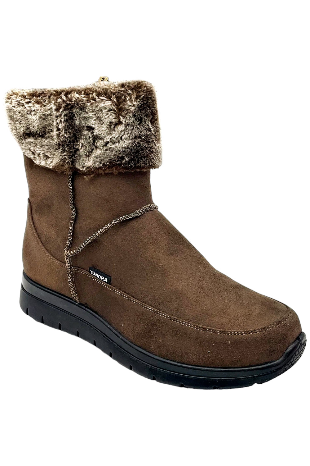 Широкие модные ботинки Tundra Tracey коричневого цвета 5690₽