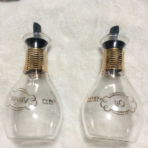 PYREX Cruet Set  ● Vintage ●  2 Pieces - Picture 2 of 5