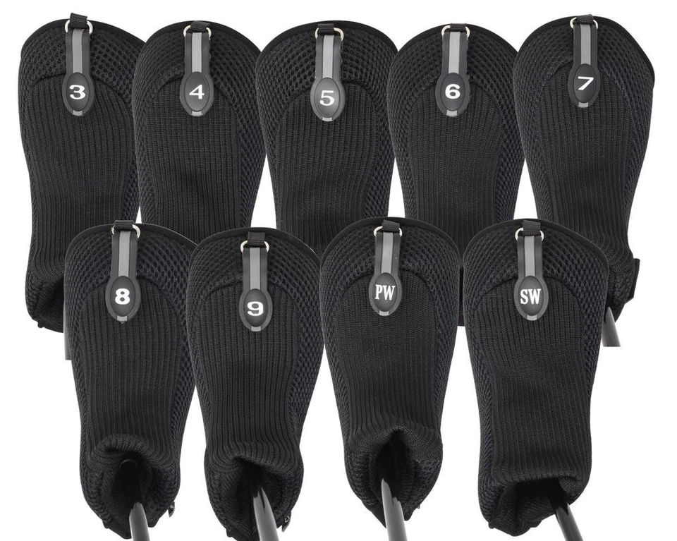 SPECIAL LISTING - HYBRID GOLF CLUB HEAD COVERS COMPLETE 3 4 5 6 7 8 9 PW SW SET