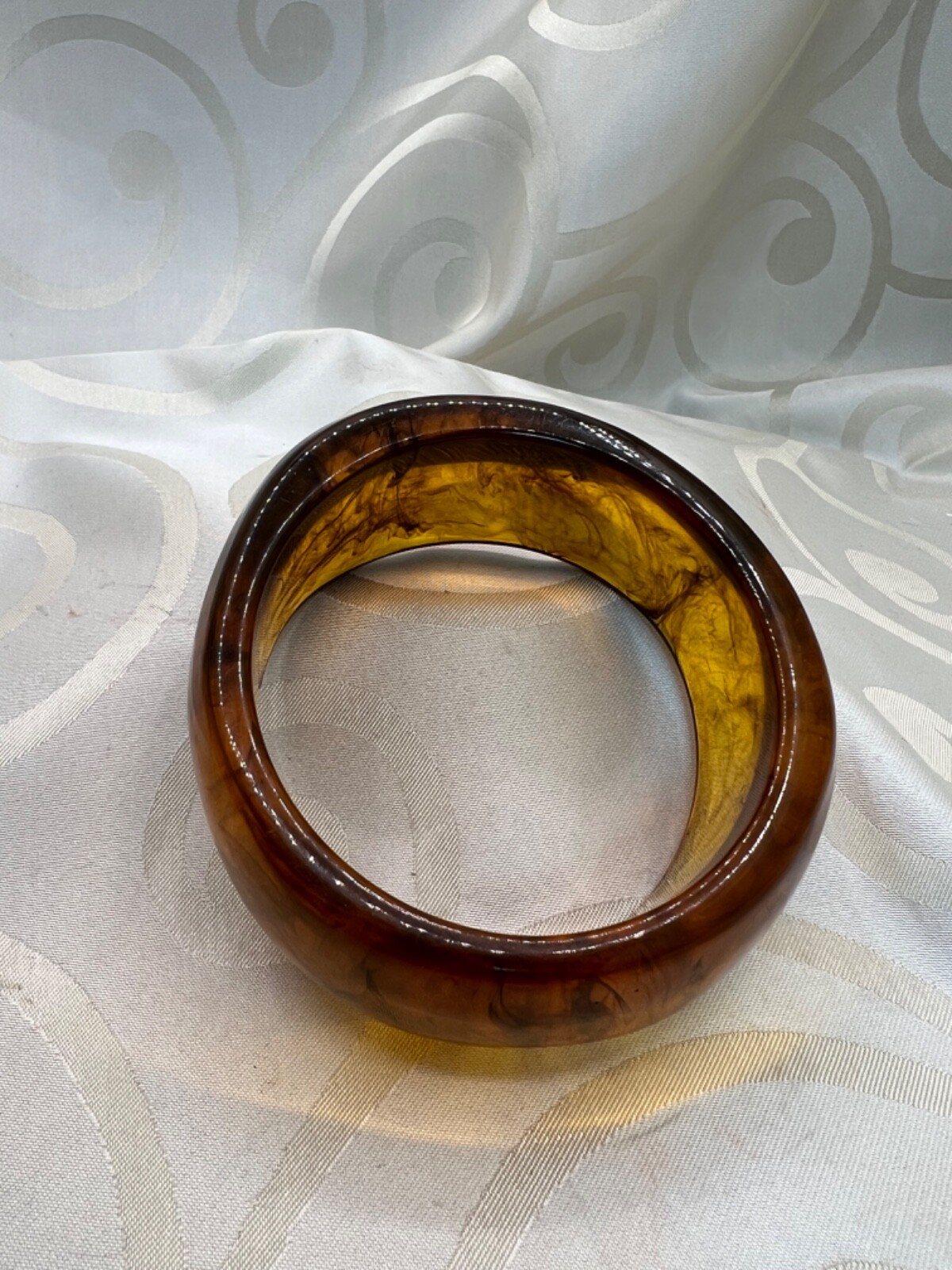 Root Beer Bangle Bakelite lookalike - image 2