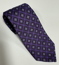 Brooks Brothers Makers and Merchants Purple AOP Silk Tie