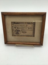 1776 SOUTH CAROLINA Colonial Currency Revolution 1$ Bank Note 