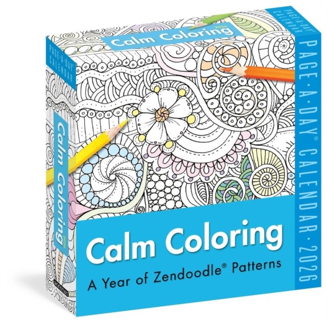 Calm Coloring Pageaday Calendar 2026