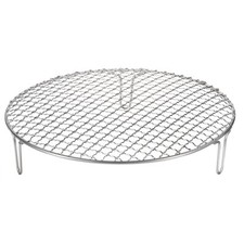Round Cooking Rack 11" Stainless Steel Cross Wire Barbecue Grill W 50mm Legs