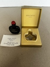 Botella de perfume vacía vintage Joy Jean Patou tapón rojo con caja hecha en Francia