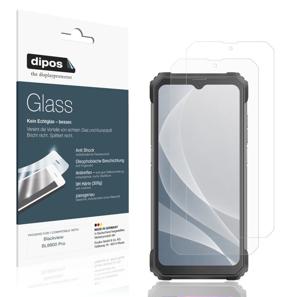 2X Schutzfolie FüR Blackview BL8800 Pro Matt - Anti-Shock 9H Folie dipos Glass-image