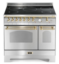 LOFRA DOLCEVITA RSD96MFTE/5I CUCINA 90CM ACCIAIO/OTTONE DOPPIO FORNO 60220032 