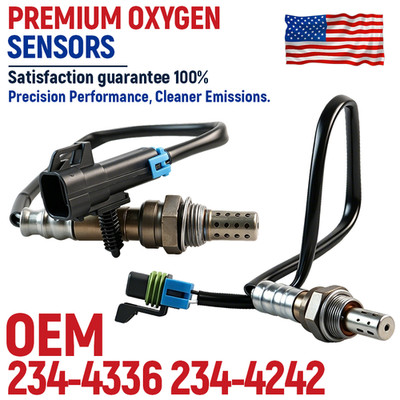 2PCS 234-4242 Oxygen Sensor Upstream Downstream For 2010-2014 Chevy Equinox 2.4L