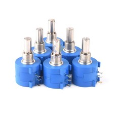 10 Gang Wendel Drahtpotentiometer 1K Ohm -100K Ohm 2 W Poti.. Potiachse 6,35mm