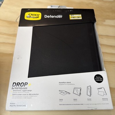 Otterbox - iPad Pro 13-inch (M4) OtterBOX Defender Series Case - Black  OPEN BOX