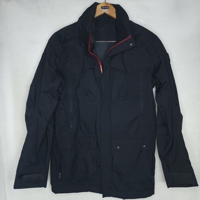 Lululemon Full Zip Waterproof Jacket Mens L Black Softshell Running Pockets Hood