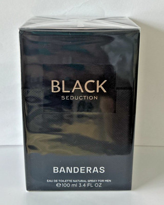 Black Seduction by Antonio Banderas / 3.4 EDT Spray/ New In Box Sealed/AUTHENTIC