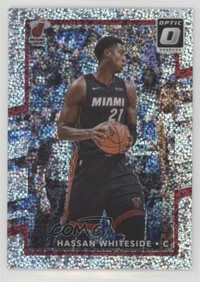 2017-18 Panini Donruss Optic White Sparkle Prizm Hassan Whiteside #80 l3a