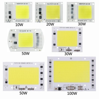 20W 50W 100W COB LED Chip lampe AC 220V Warmweiß LED Flutlicht Scheinwerfer