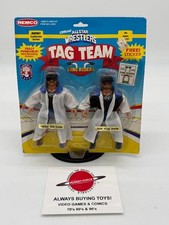 1985 Wild Bill Irwin & Scott Hog Irwin MOC Long Riders Tag Team AWA Remco Figure