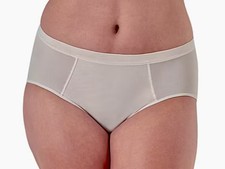 BALI One Smooth U Second Skin Micro Sandshell Hi Cut Panty Womens S M L XL 2XL
