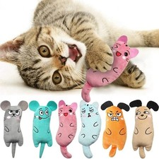 Cat Claws Thumb Bite Plush Toy Catnip Interactive Chewing Kitten Toy