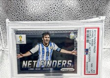 Lionel Messi 2014 Panini Prizm World Cup Net Finders #2 PSA 8 Argentina 🔥🔥