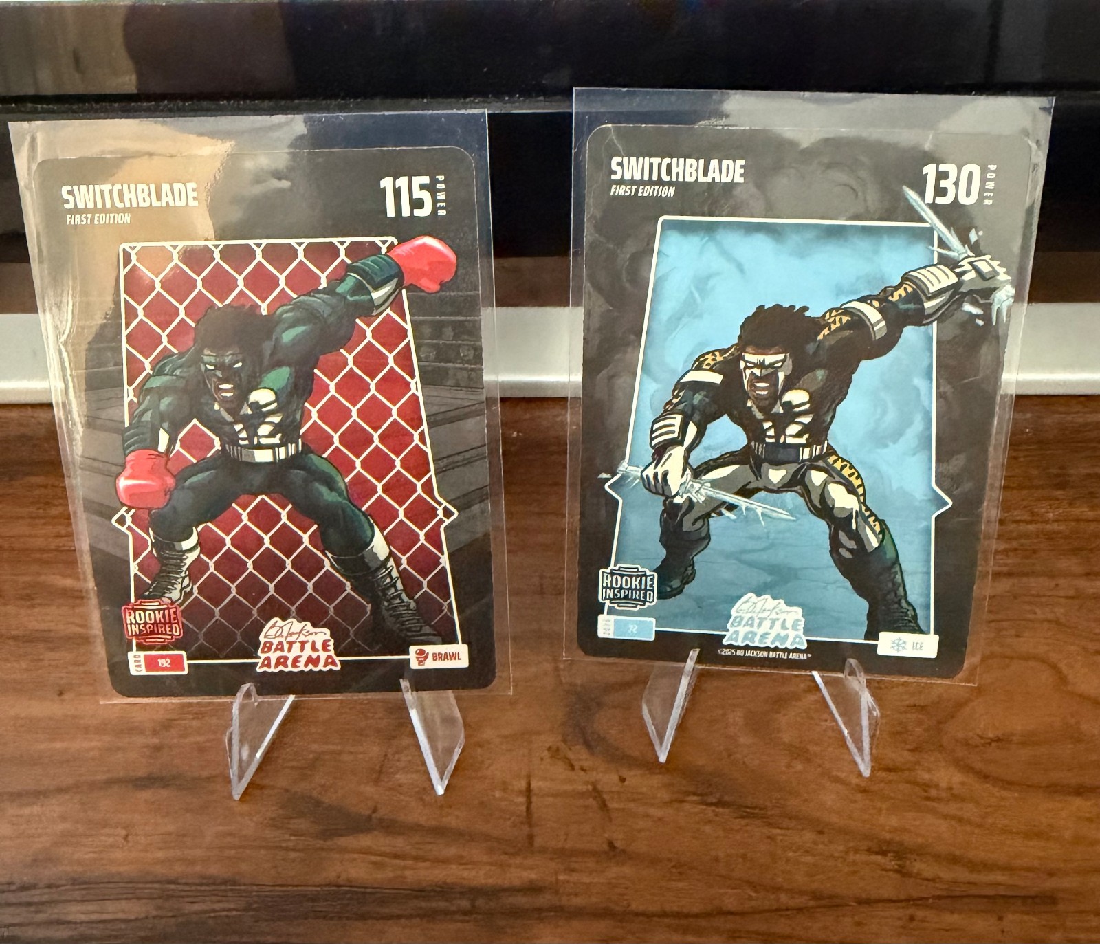 Bo Jackson Battle Arena Switchblade (Travis Hunter) 2 card lot brawl,ice