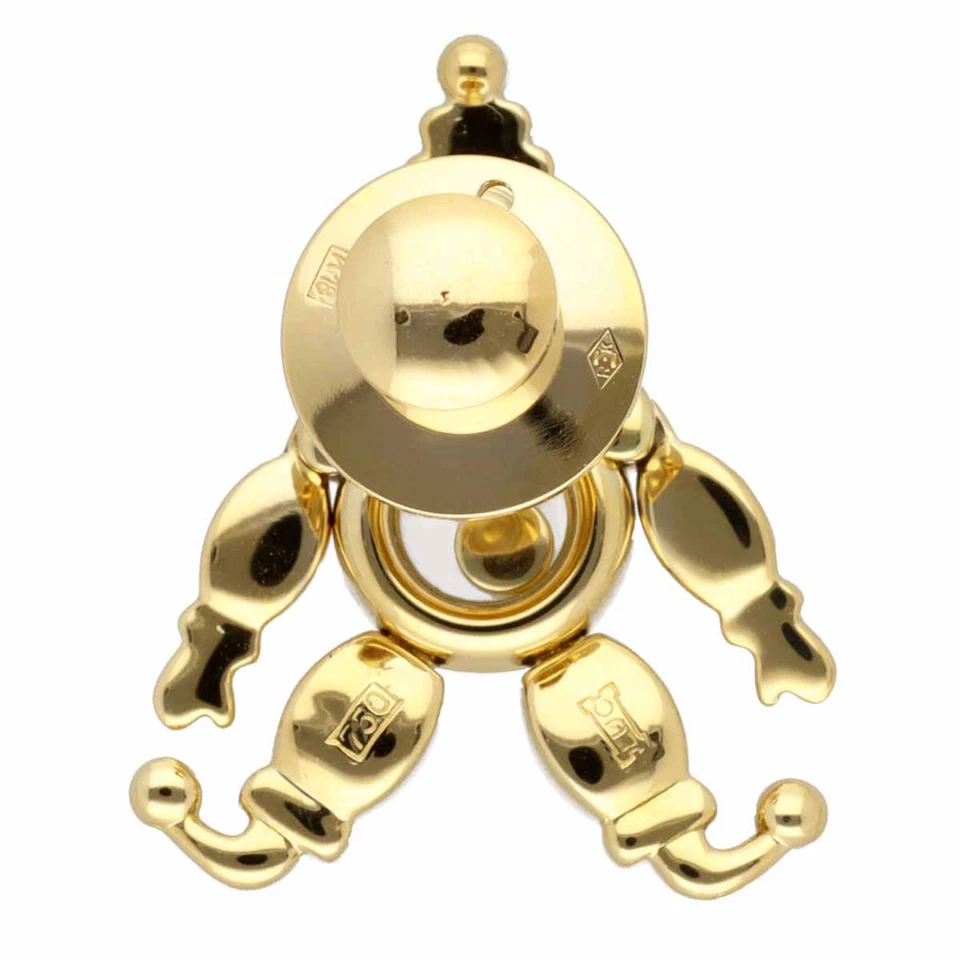 Broche Prendedor Chopard Happy Diamond Payaso Pierrot K18 YG Zafiro Rubí Esmeralda Foto 4 de 4