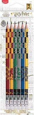 851701 - egonomische Drei-Kant-Bleistifte HARRY POTTER mit Radiergummikopf - HB-