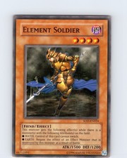 Yu-Gi-Oh TCG Element Soldier SOD-EN024 Unlimited Regular Common Card NM