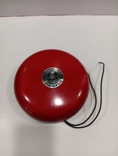 Ademco Fire Alarm Bell Alarm Device Mfg Co Red AC 8-110 PLUG IN Alert Vintage