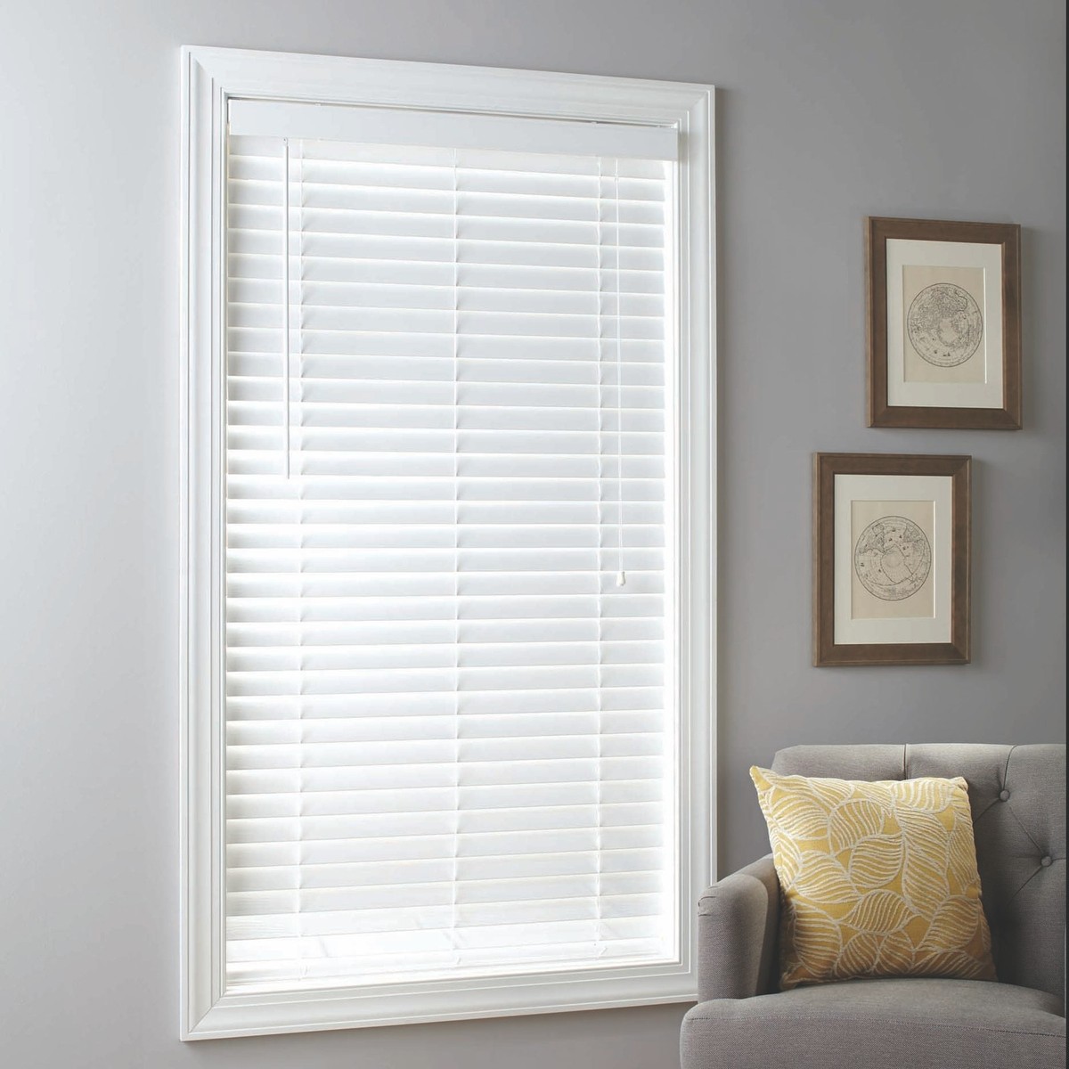 Better Homes Gardens BH49-120-099-12 Cordless Faux Wood Blinds