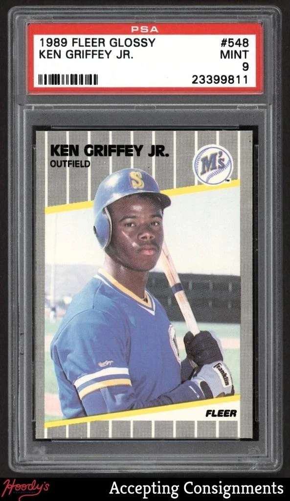 ケングリフィーJr.モデル Fleer Ken Griffey Jr 9.5 Graded Baseball Sports Trading Cards