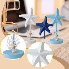 Figurine Tabletop Ornament Rustic Wood Sculpture Decorative Statue for Living