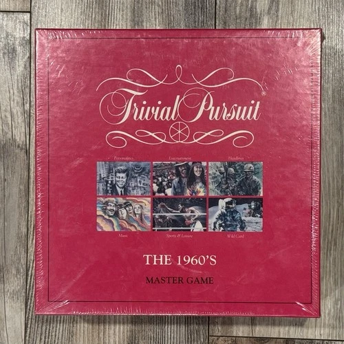 VTG! 1990 Parker Brothers Trivial Pursuit The 1960s Master Game 🌟 NEW & SEALED!