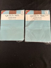 VTG 2 Pairs Of Queen Size Panty Hose Fits 1x-2x Unopened