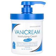 Moisturizing Cream, For Sensitive Skin, Fragrance Free Pump , 1 lb 453 g