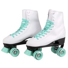 Mint Retro Women's Youth Men's Roller Skates Wide Wheels for Outdoor Riding