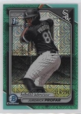 2024 Bowman Chrome Prospects Mega Box Aqua Mojo Refractor Jurdrick Profar 03j5