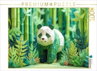 Calvendo Puzzle Origami Panda In The Bamboo Forest | 1000 Pieces, Finished Size