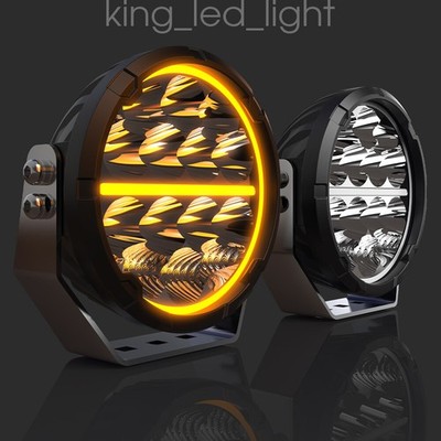 2x 6.5'' LED Zusatzlampen Weiß/Gelb ECE LKW Zusatzscheinwerfer Straßenzulassung