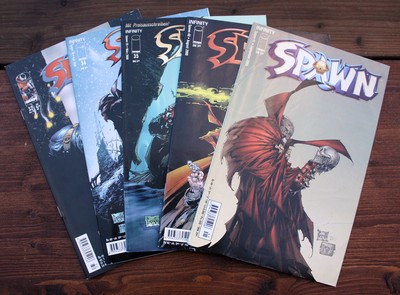 5 x SPAWN #32 - #34 - #35 - #40 - #41 - Konvolut - Deutsch - Infinity - Image