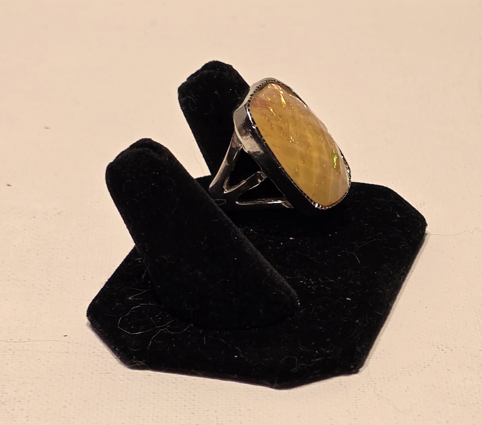 Rounded Rectangular Butterscotch Sparkle Colored … - image 8