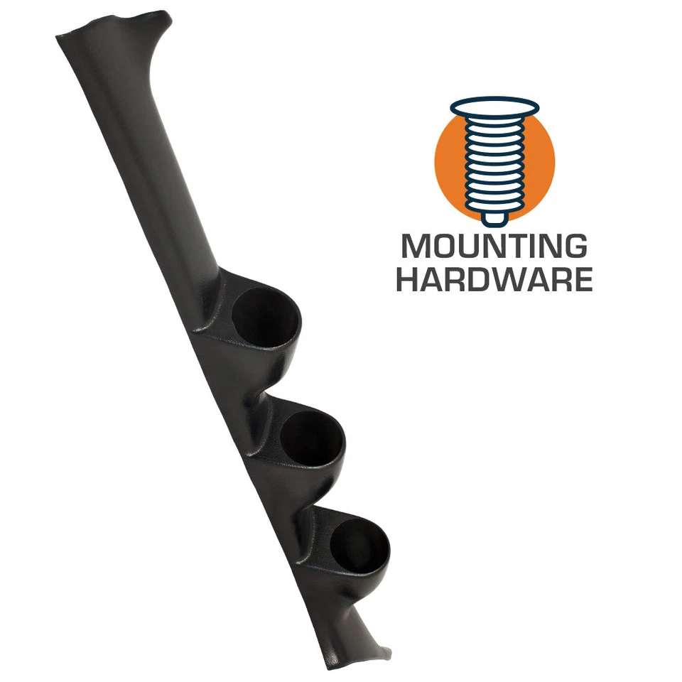 GlowShift Black Triple Gauge 52mm Pillar Pod for 1993-2001 Subaru Impreza - Image 3 of 3