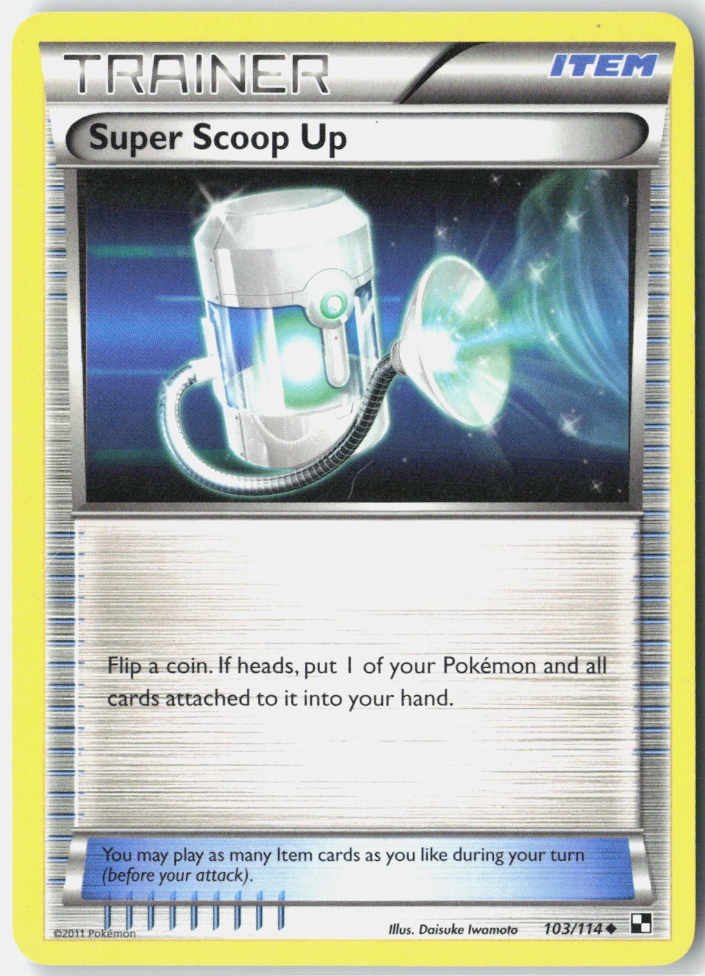 Super Scoop Up Black and White 103/114 Pokemon Card