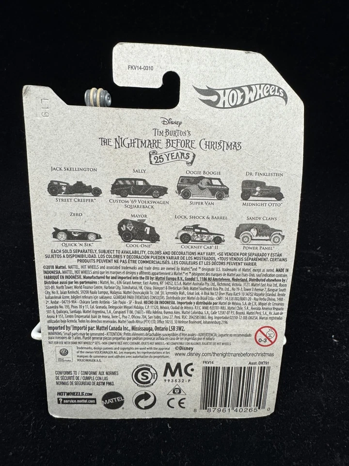 Hot Wheels Street Creeper 1/8 - 2018 The Nightmare Before Christmas: 25 Years - Image 2 of 3