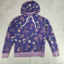 Nike Sportswear All Over Floral Print Hoodie Mens M Purple Hooded Sweatshirt