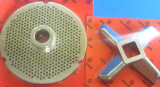 COMBO  #42 x 1/8" (3mm)  Meat Grinder Plate W/ HUB & HEAVY DUTY KNIFE